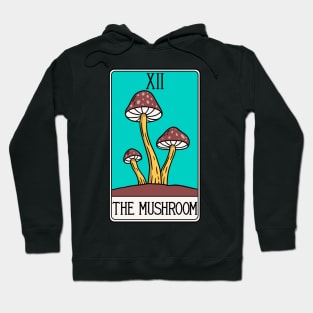 Mushroom Tarot Card - Trippy 60s Indie Hippie Hoodie